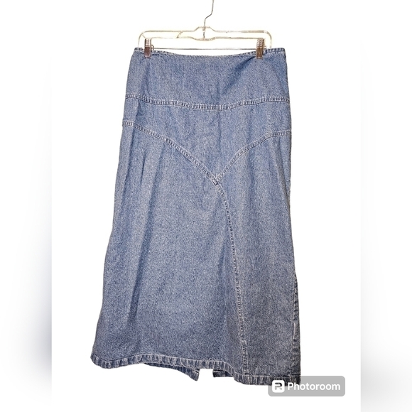 Vintage Jean Maxi Skirt Christopher and Banks  size 12 - Picture 1 of 7